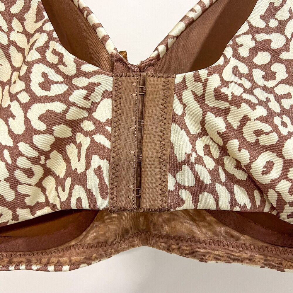 Comfort Choice Women's 46DD Back Smoothing Wireless T-Shirt Bra Animal Print - Picture 5 of 9